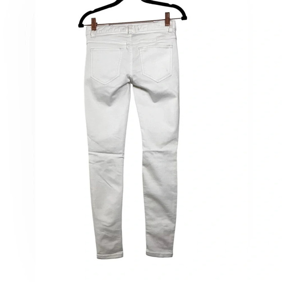 Free people distressed skinny jeans white in excellent condition size 24​ - Picture 5 of 6